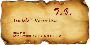 Tuskó Veronika névjegykártya